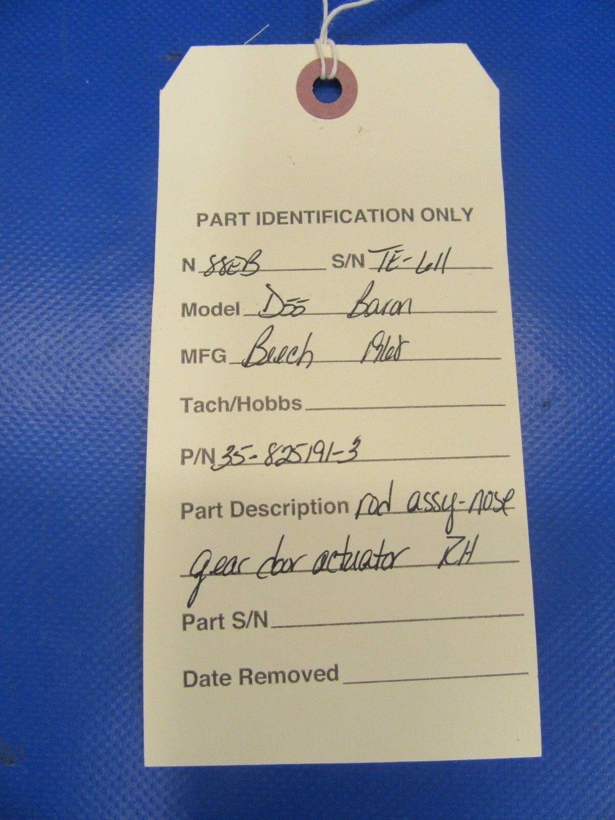 Beech Rod Assy Nose Gear Door Actuator RH P/N 35-825191-3 (0917-78)