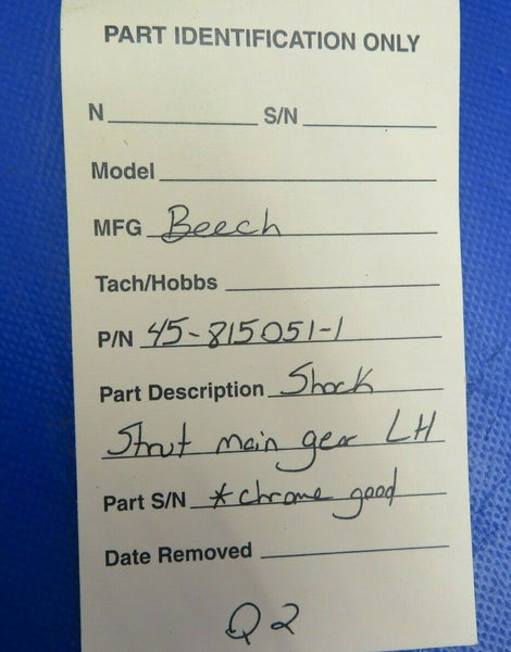 Beech Shock Strut Main Gear LH Casting# 45-815051-1 (0520-427)