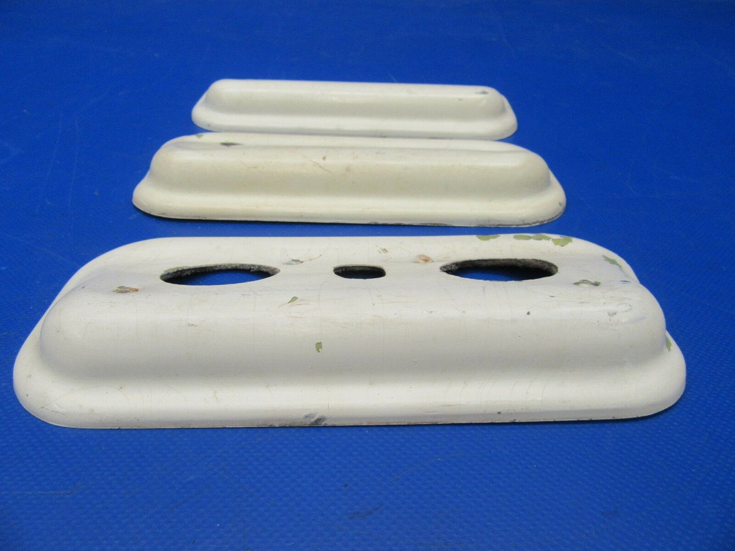 Beech 18 Cabin Light Switch Bezels Aluminum LOT OF 3 (1018-20)