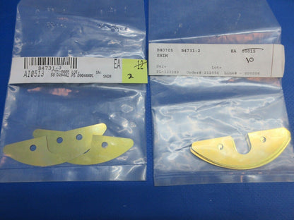 McCauley Threaded Propeller Shim LOT OF 12 P/N B4731-2, B4731-3 NOS (0523-407)