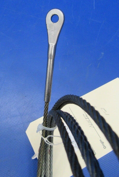 Beech Baron 95-B55 Cable Assy Rudder LH P/N NAS30534-1600 (1018-277)