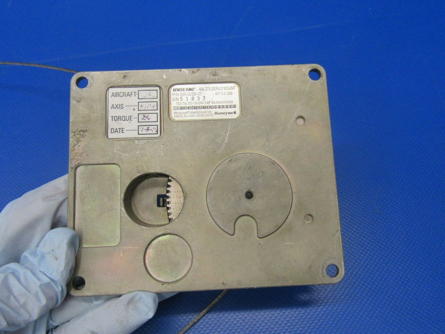 Cessna R182 Pitch Servo / King KM-275 Servo Mount P/N 065-0030-00 (0817-42)