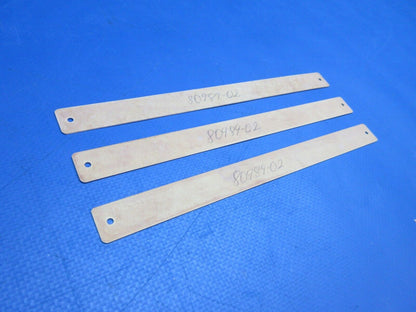 Piper PA-25 Placard "Caution" LOT OF 3 P/N 80989-02, 80989-002 NOS (0523-427)