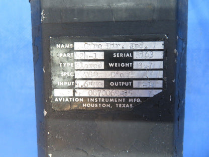 Aviation Instrument Directional Gyro - Slaved P/N 424-1 CORE (0823-304)