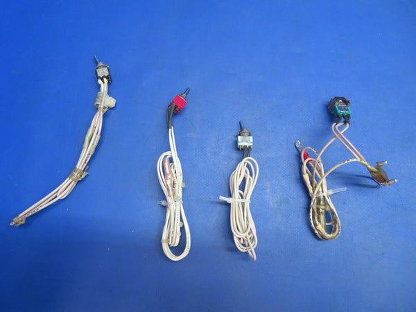 Piper Aerostar 602P Toggle Switch: C&K, Alco, Eaton P/N 7103 LOT OF 9 (0123-973)