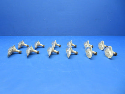 Grimes Aviation Upward Light 13v AN3097-1 Cracked Lenses LOT OF 12 (0923-552)