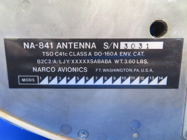 Beech C-35 Bonanza Narco NA-841 ADF Antenna P/N NA-841 (1122-900)