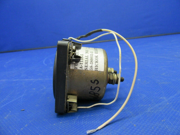Hickok Fuel Quantity Gauge Lighted 27V P/N 58-380051-5, A-1158-5 (0821-483)