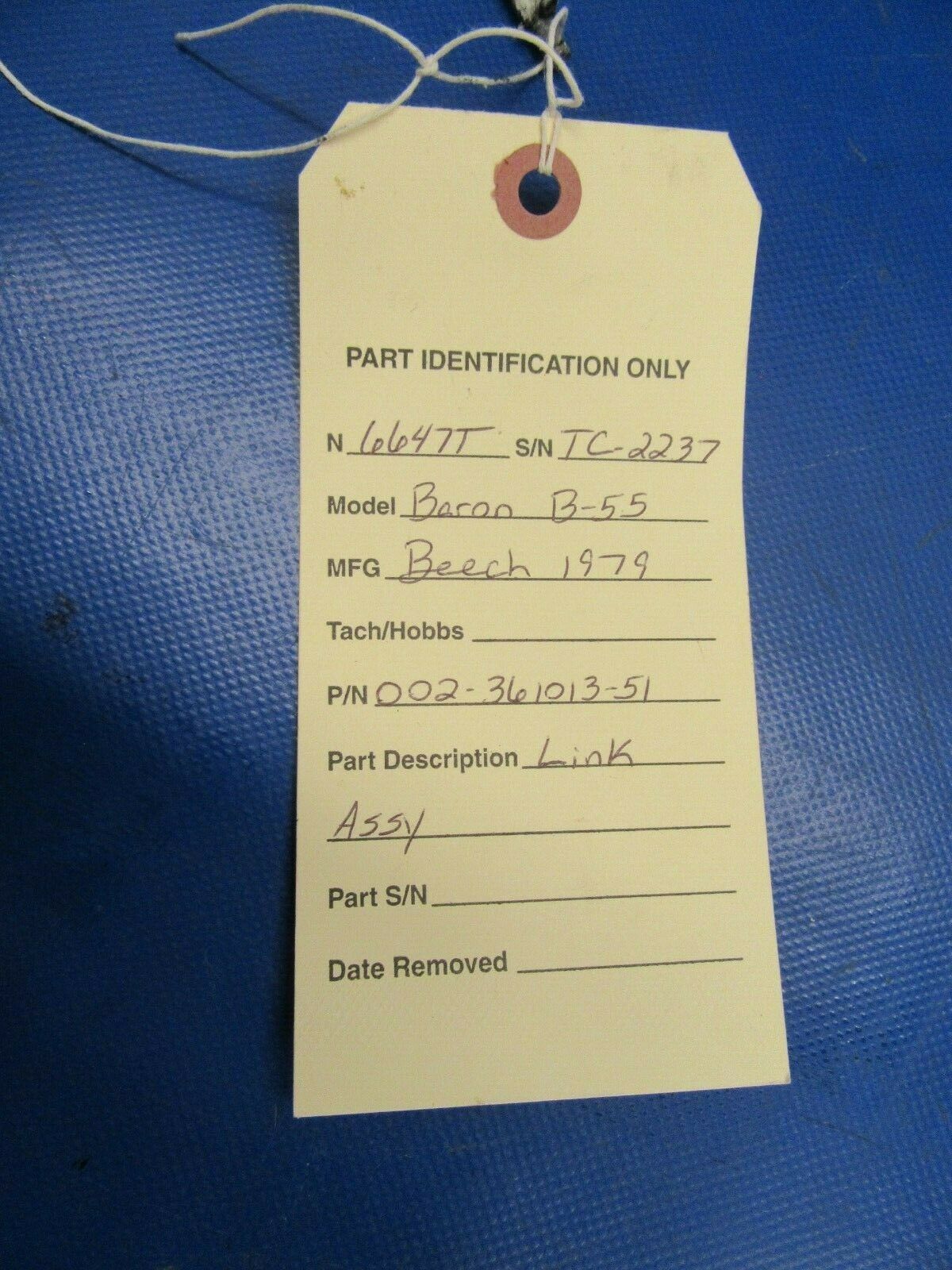 Beech Baron B-55 Link LG Safety Switch P/N 002-361013-51 (0219-361)
