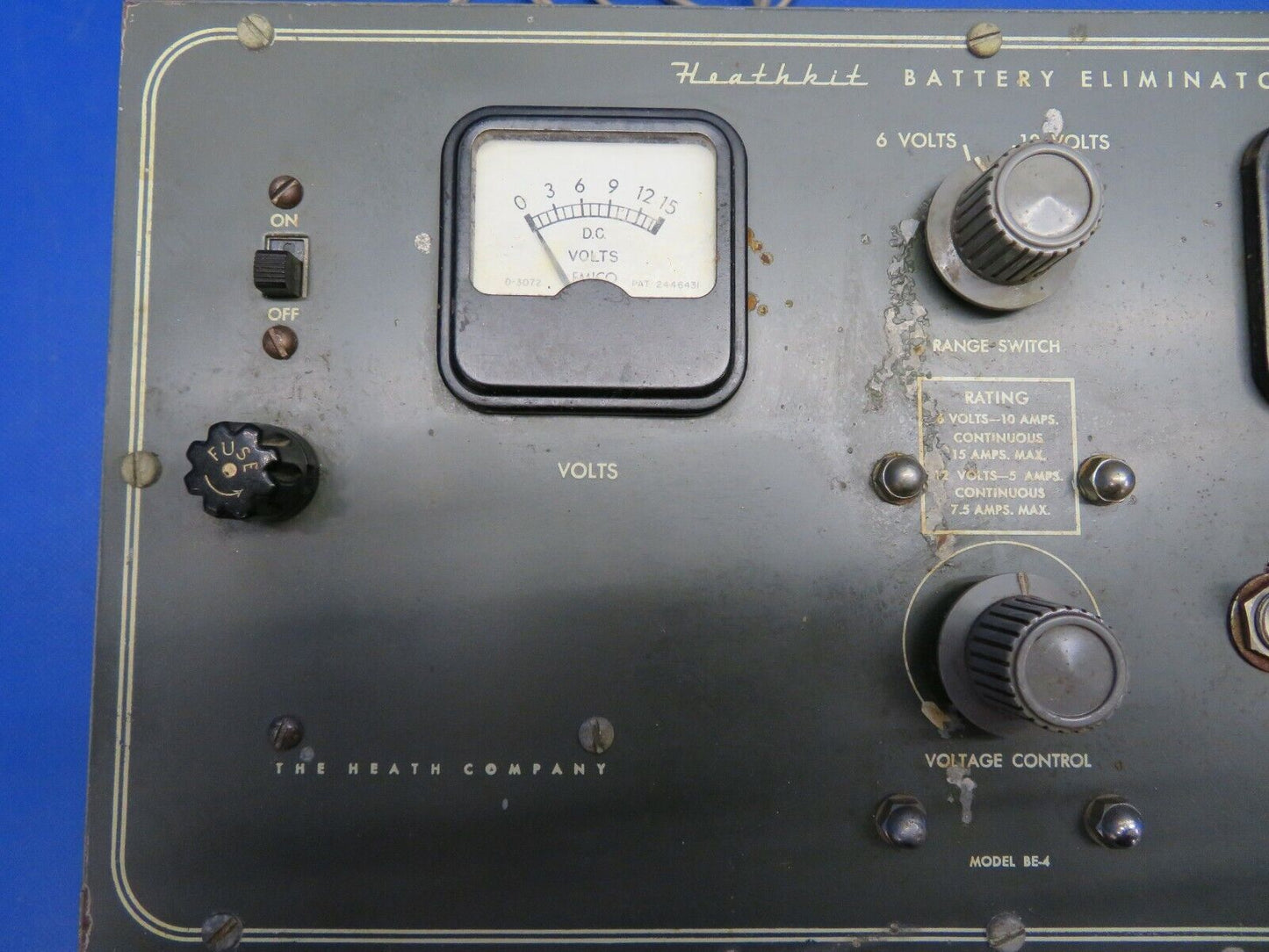 Heathkit Precision Battery Eliminator Model BE-4 (1021-164)