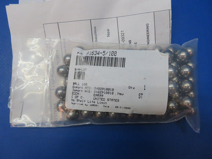 McCauley Threaded Propeller Ball Bearing 100 Pack P/N A1634-5 NOS (0523-615)