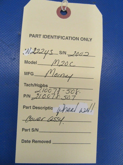 Mooney M20C Wheel Well Cover Assy P/N 210078-507 & 210078-508 (1018-224)