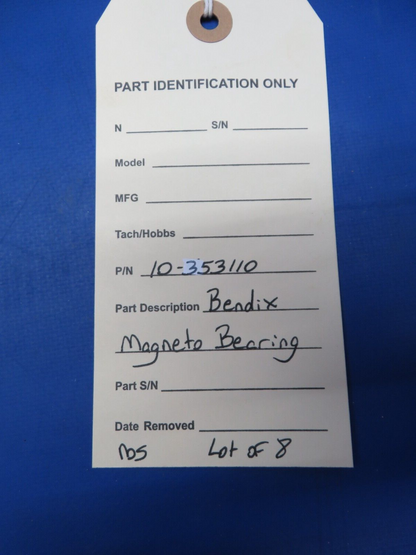 Bendix Magneto Bearing P/N 10-353110 LOT OF 8 NOS (0923-491)