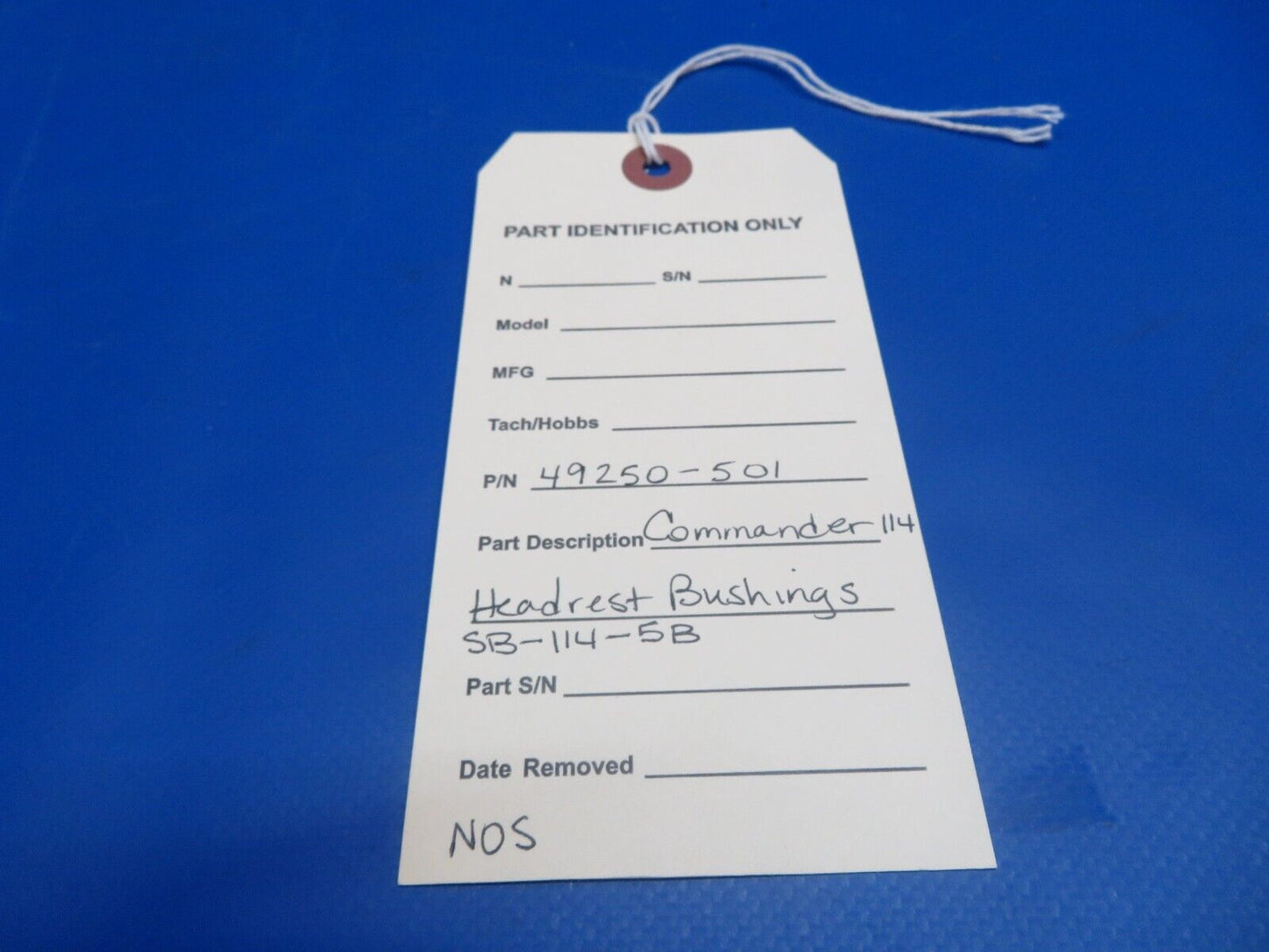 Commander 114 Headrest Bushings P/N 49250-501 NOS (0922-798)