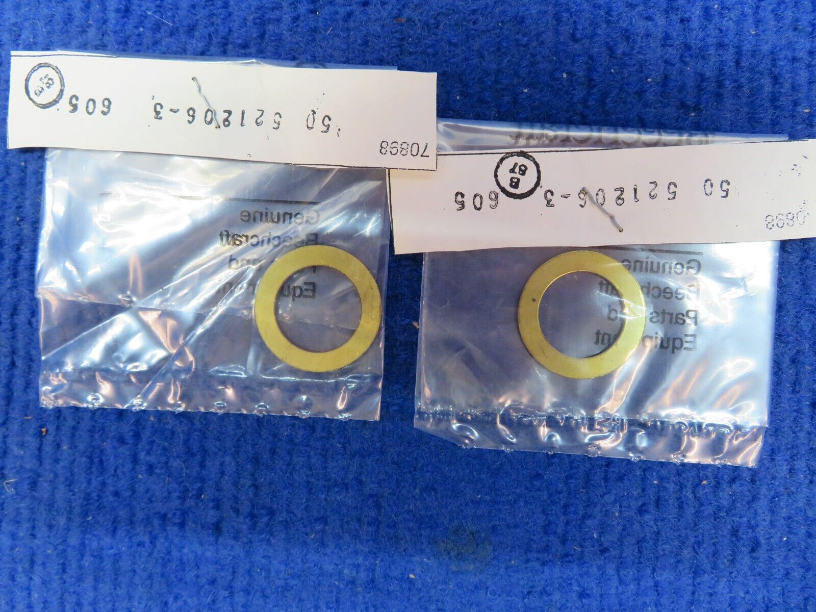 Beechcraft Flap Actuator Spacer P/N 50-521206-3 LOT OF 2 NOS (0622-708)