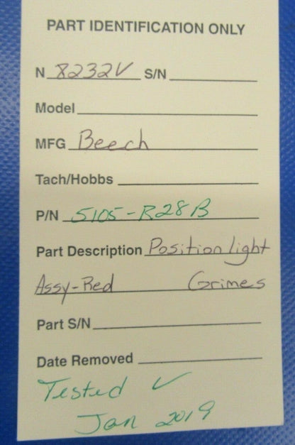 Grimes Position Light Assy Red 28V 5105-R28B (0119-346)