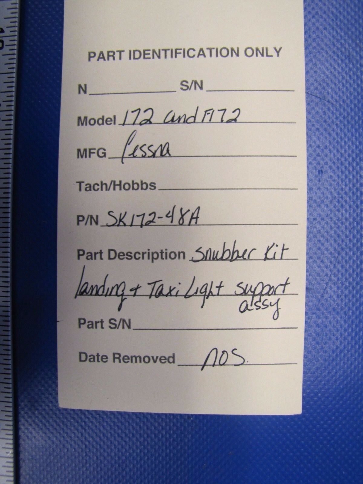 Cessna 172 Snubber Kit Landing & Taxi Light Support P/N SK172-48A (0417-219)
