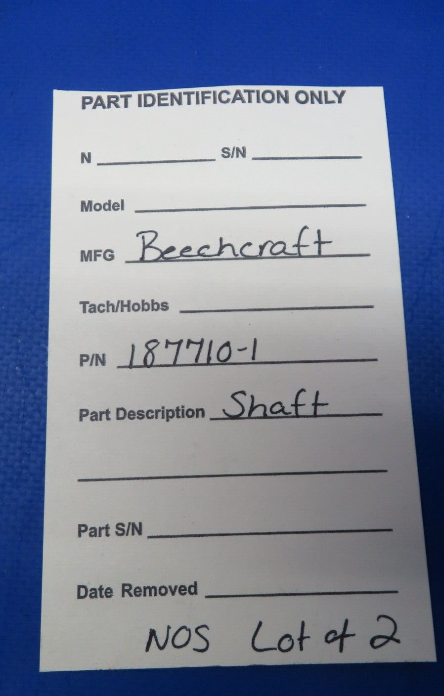 Beechcraft Shaft P/N 187710-1 NOS LOT OF 2 (0523-144)