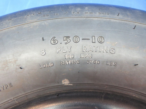 Goodyear Flight Special II 6.50 x 10 8 Ply Tire w/ Tube P/N 650C81-5 (0923-764)