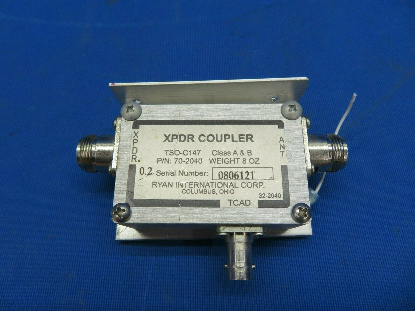 Ryan International XPDR Coupler 70-2040 (1120-07)