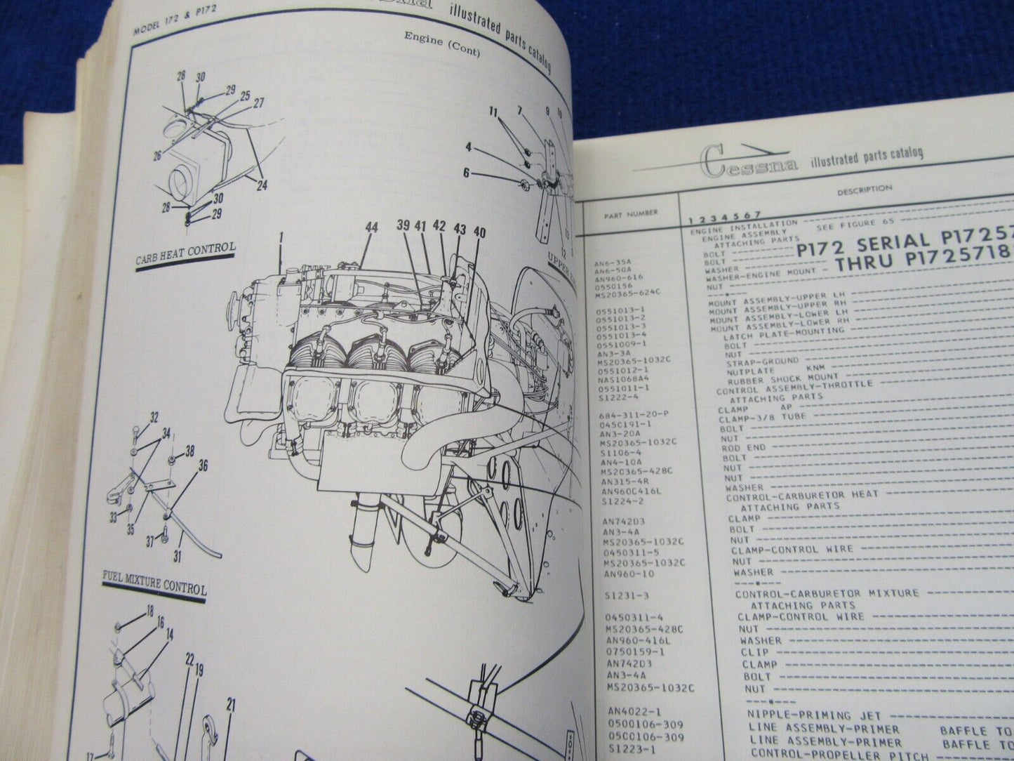 Cessna 172 Skyhawk & Powermatic Series Parts Catalog 1963-1966 (1221-333)