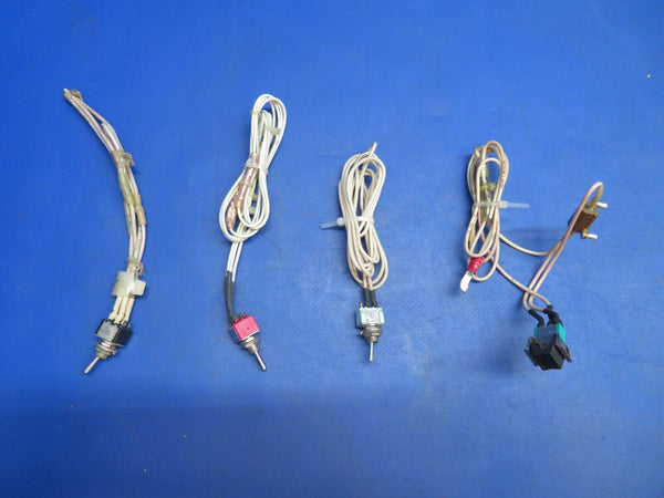 Piper Aerostar 602P Toggle Switch: C&K, Alco, Eaton P/N 7103 LOT OF 9 (0123-973)