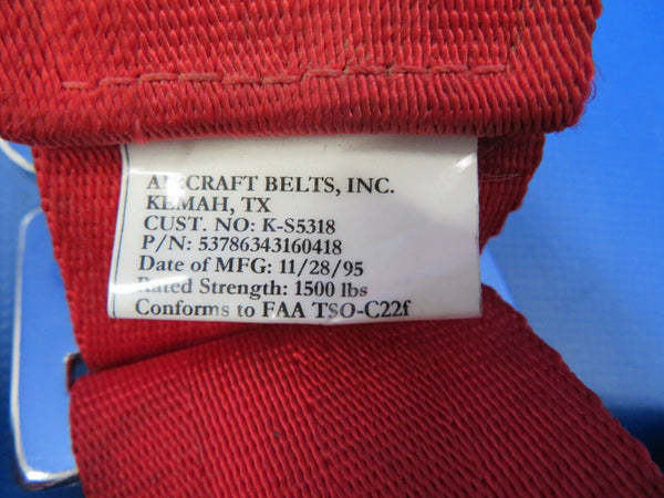 Piper PA-24-250 Lap Seat Belt P/N 53786343060418, VDA-1007 (1219-165)