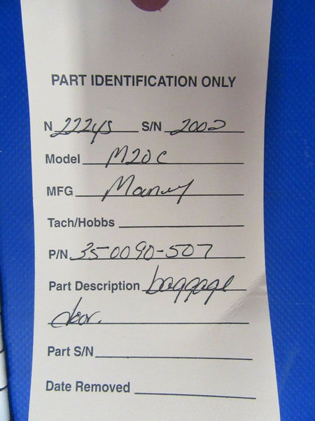 Mooney M20C Baggage Door P/N 350090 (1018-205)