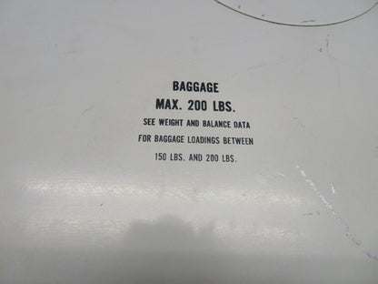 Piper PA-28R-201T Baggage Door P/N 66793-18, 66793-018 NO KEY (0222-686)