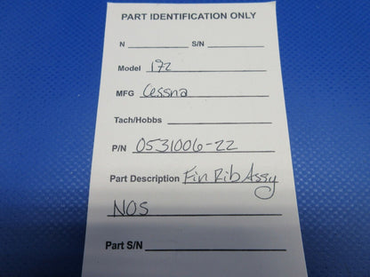 Cessna 172 Fin Rib Assy P/N 0531006-22 NOS (0224-1241)