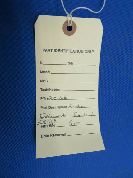 Aviation Instruments Directional Gyro 52D54E P/N 200-6E CORE (1120-107)