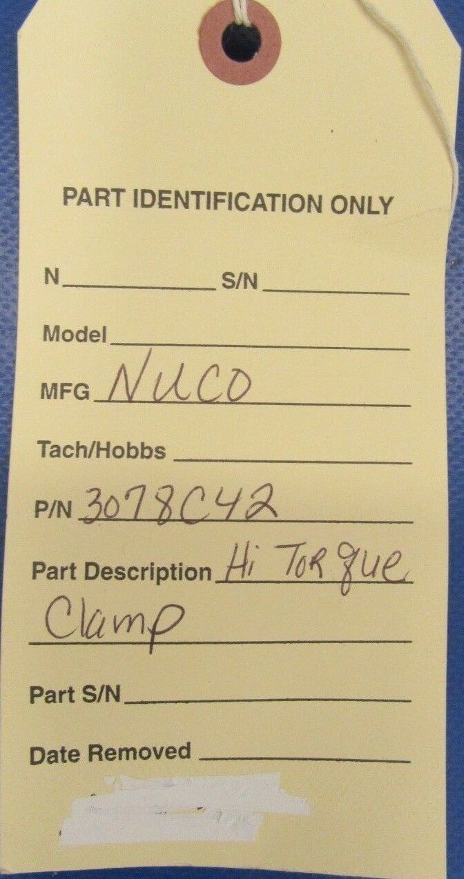 NUCO High Torque Clamp Oxygen Bottle LOT OF 3 3078C42 (1218-250)