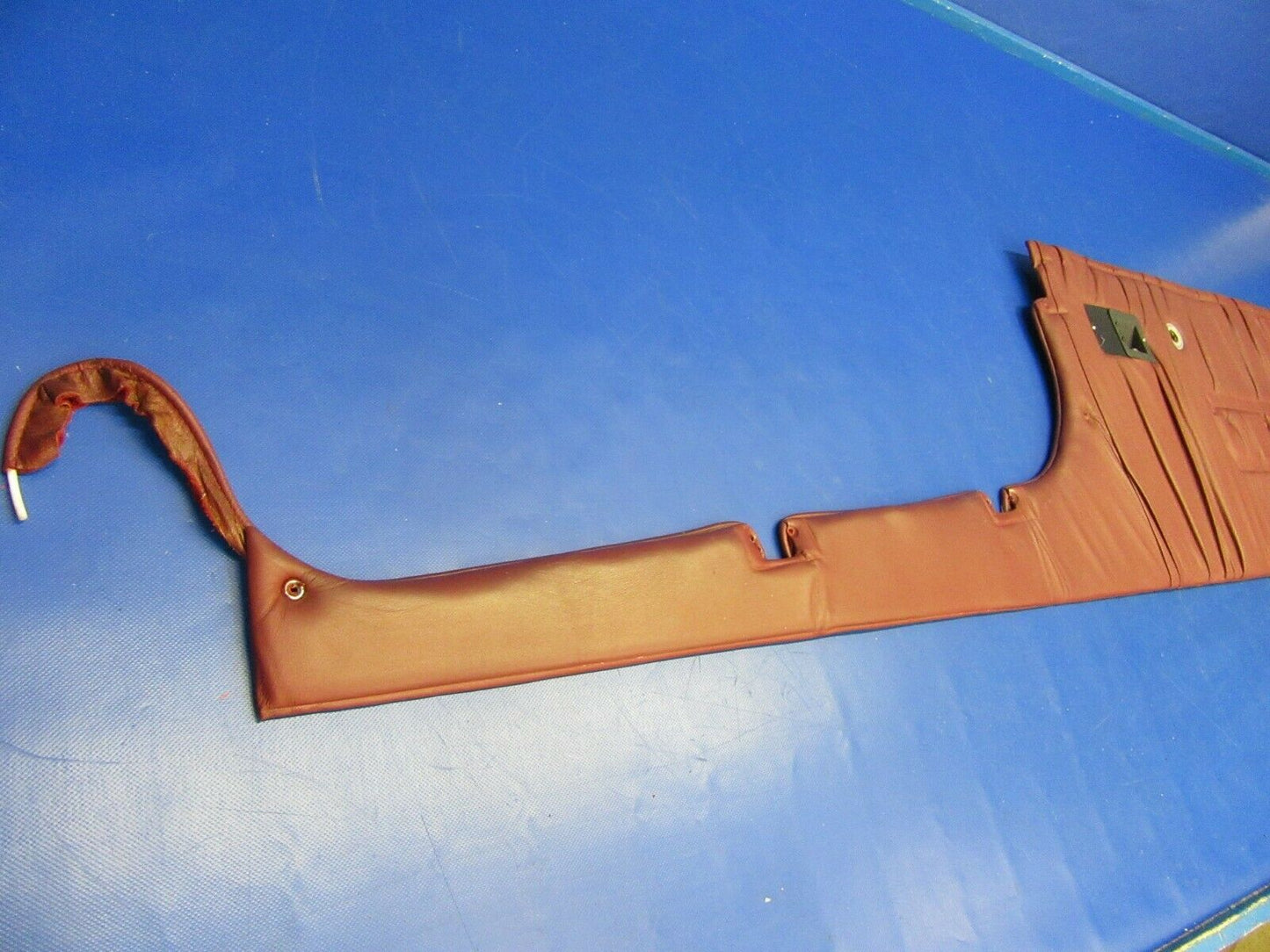 Beech Baron 58P Interior Side Panel Set - Maroon Leather - Burn Cert. (0420-208)