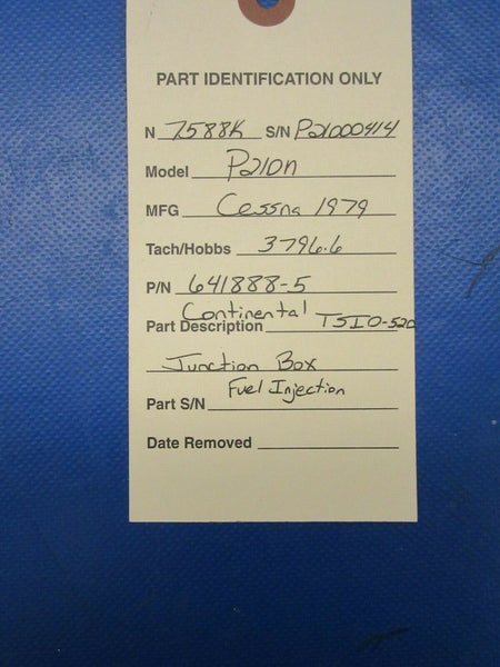 Cessna P210 Continental TSIO-520 Upper Deck Line Junction 641888-5 (0919-200)