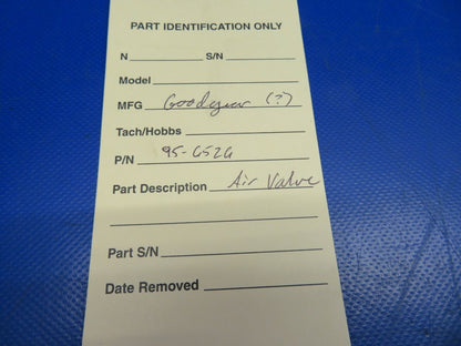 Pressure Valve Stem P/N 95-6526 New Old Stock (0720-614)