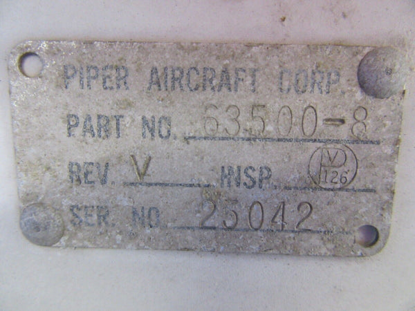 Piper PA-28 Vertical Stabilizer / Fin Assy P/N 63500-08 (0623-35)