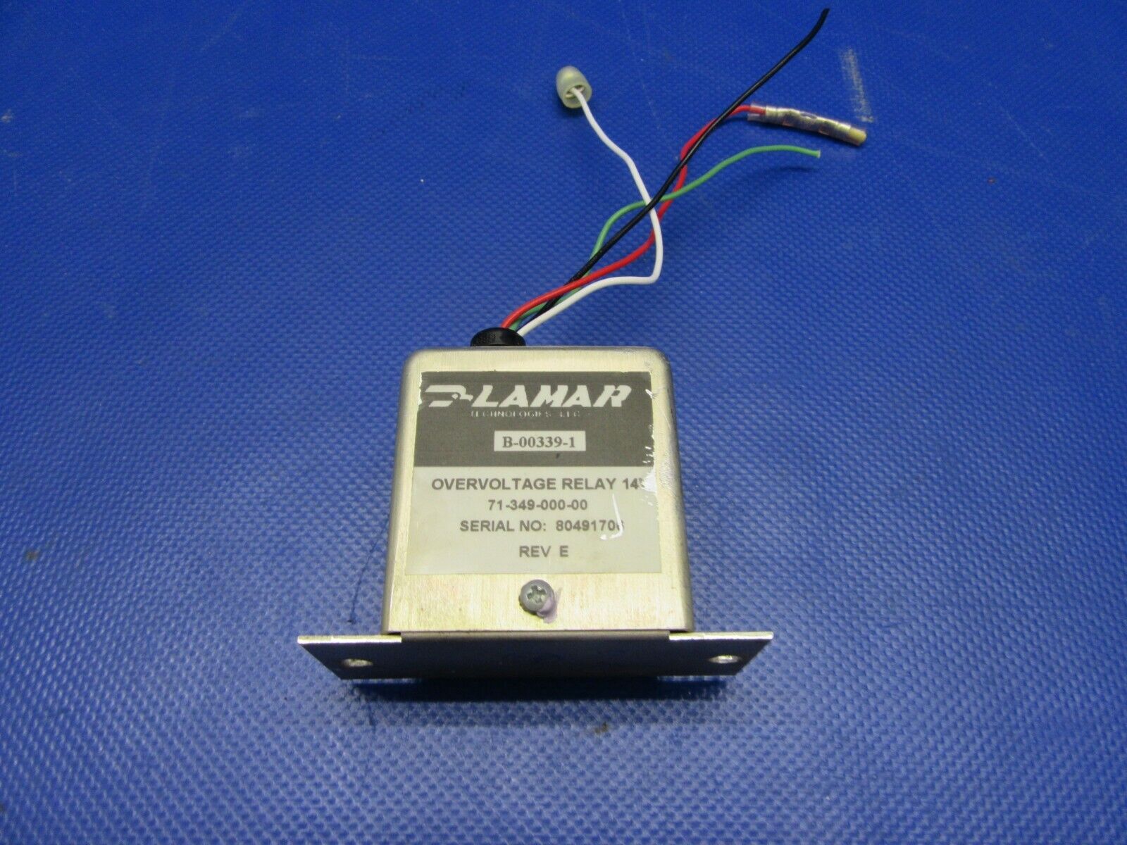 Beech 19 Musketeer Lamar Overvoltage Relay 14V P/N B-00339-1 (0321-522)
