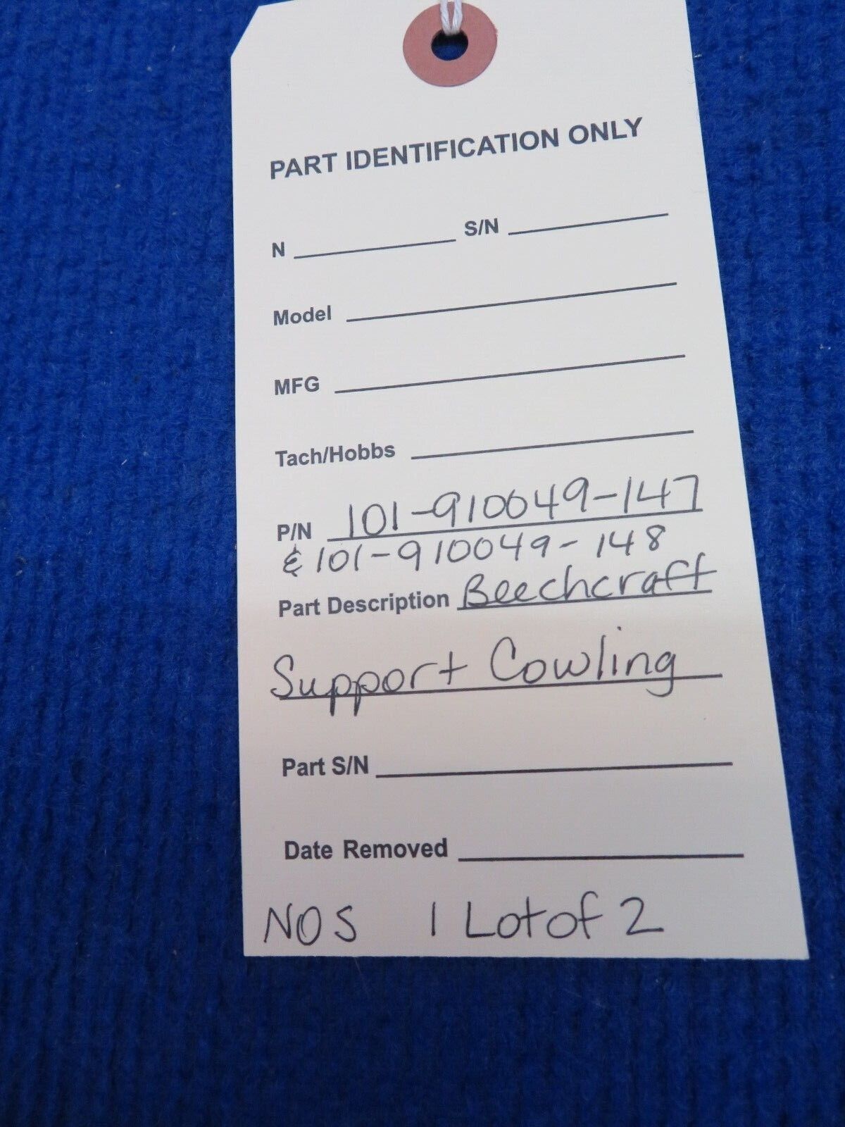 Beechcraft Support Cowling P/N 101-910049-147 LOT OF 2 NOS (0622-337)