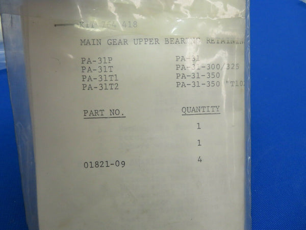 Piper Main Gear Upper Bearing Retaining Pins Replace Kit 764-418 NOS(0820-321)