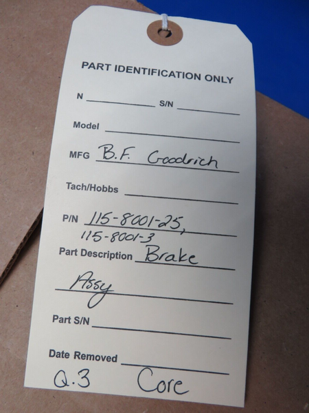 B.F. Goodrich Brake Assy P/N 115-8001-25 CORE (1023-527)