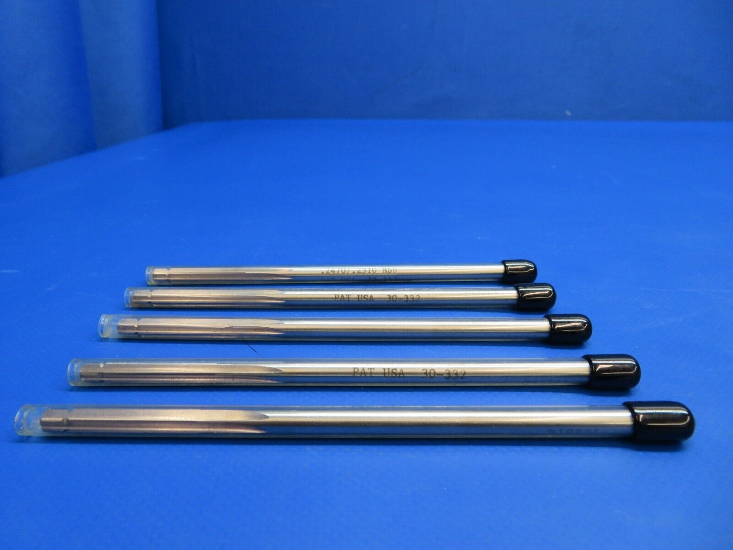 .2470 X .2310 HSS Piloted Threaded Reamer P/N 30-332 LOT OF 5 NOS (1022-520)