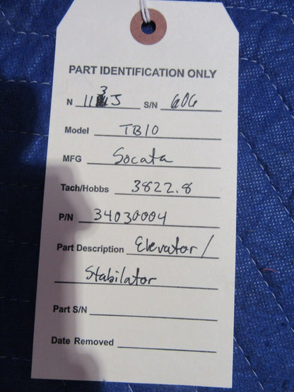 Socata TB-9 / TB-10 Elevator / Stabilator P/N 34030004 (0922-211)