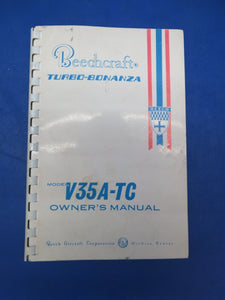 Beech Turbo Bonanza V35A-TC Owners Manual P/N 35-590116-7 (0923-661)