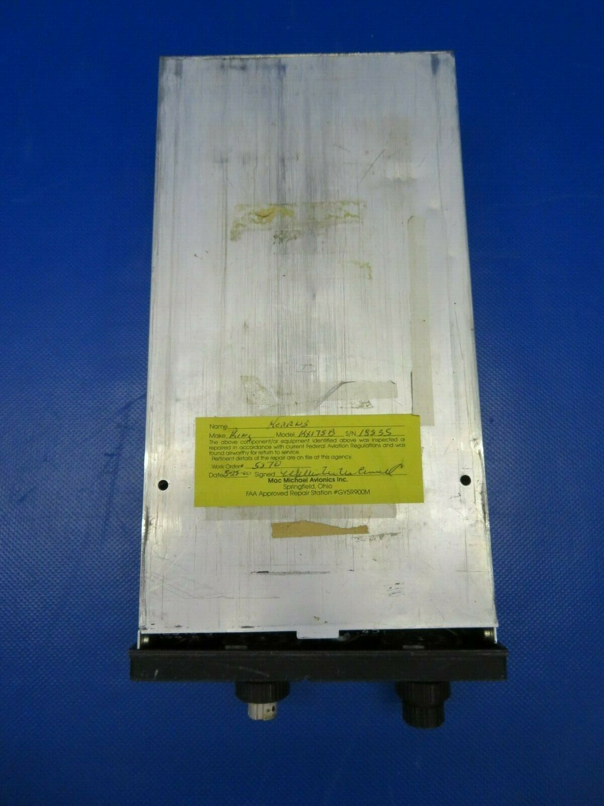 King KX 175B Nav Comm w/ Connector & Tray 14V 069-1019-00 PARTS (0221-62)