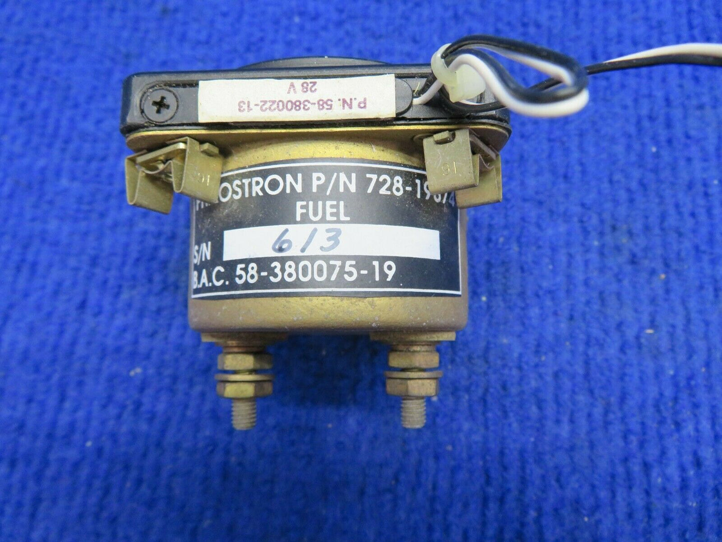 Beech A36 Lighted Fuel Gauge 28V P/N 728-19874 w/ 30 Day Warranty (0422-386)