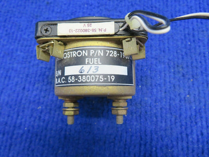 Beech A36 Lighted Fuel Gauge 28V P/N 728-19874 w/ 30 Day Warranty (0422-386)