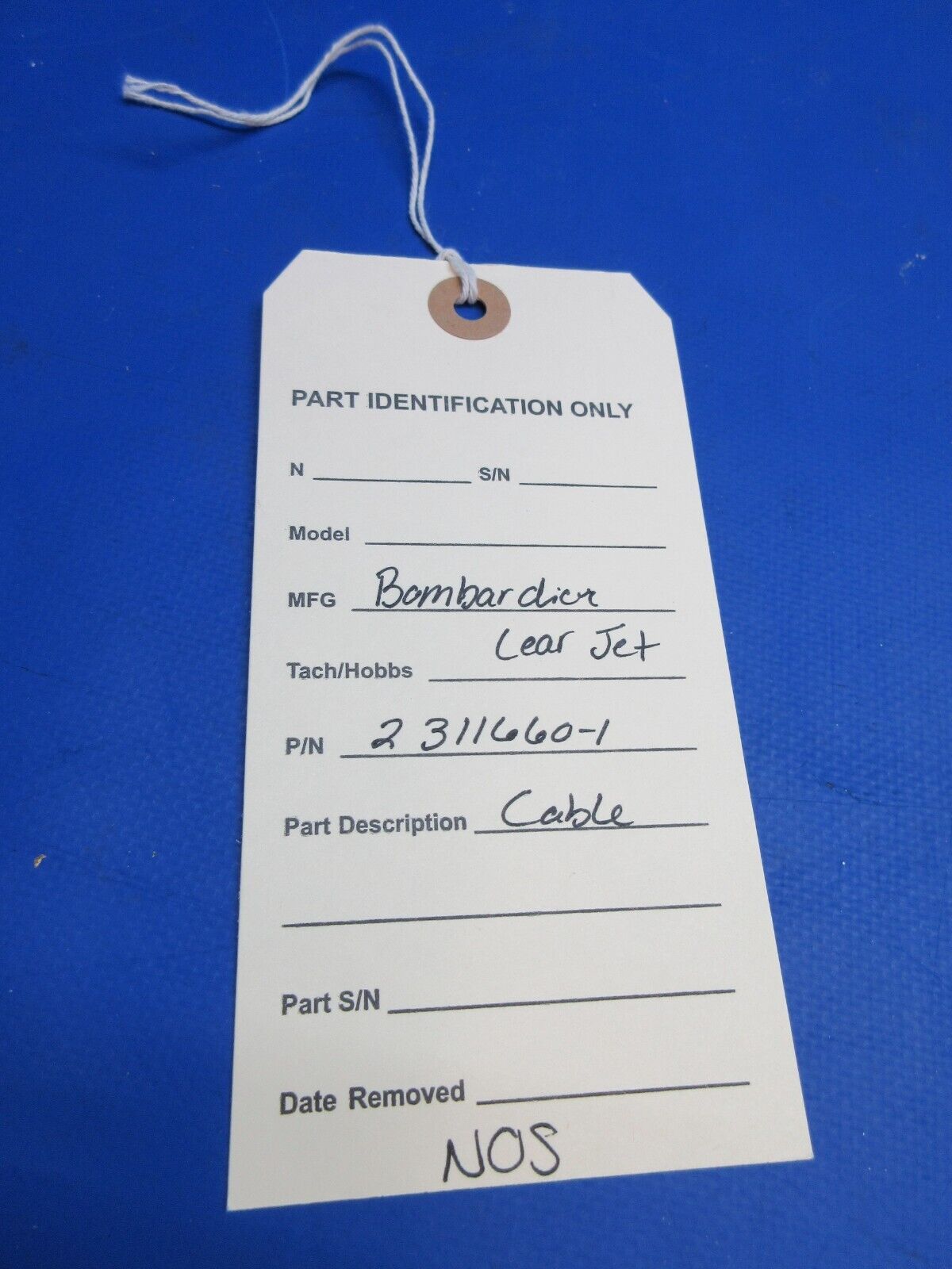 Bombardier Lear Jet Cable P/N 2311660-1 NOS (0923-924)