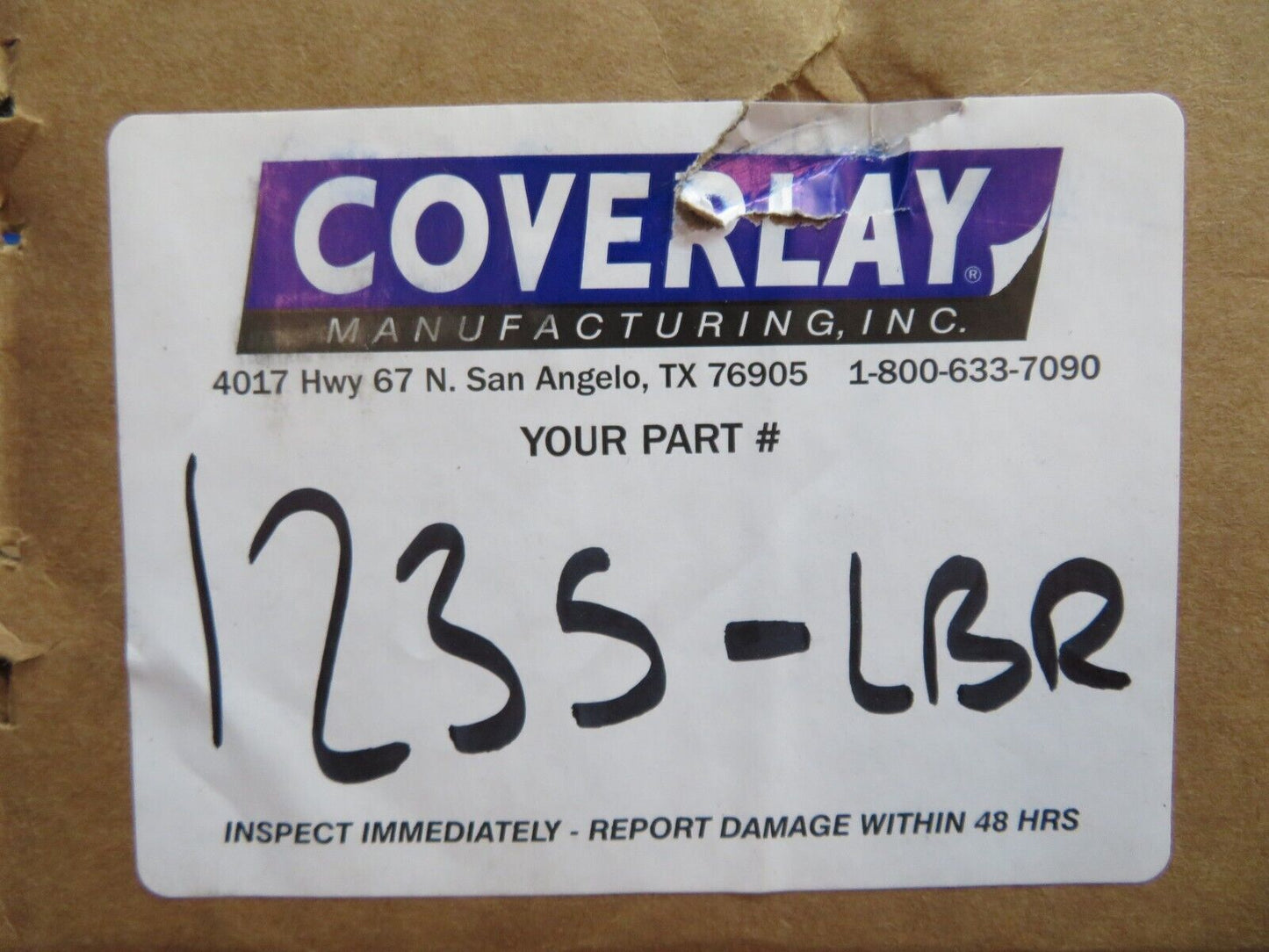 Ford F-100 Coverley Replacement Door Panels - Plastic P/N 12-35-LBR (1022-825)