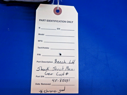 Beech LH Shock Strut Main Gear Cast # 45-815051 (0223-957)