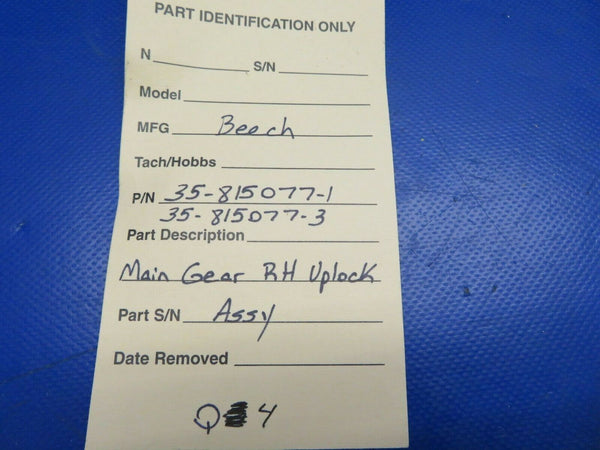Beech Main Gear Uplock Assy RH P/N 35-815077-1, 35-815077-3 (0520-467)